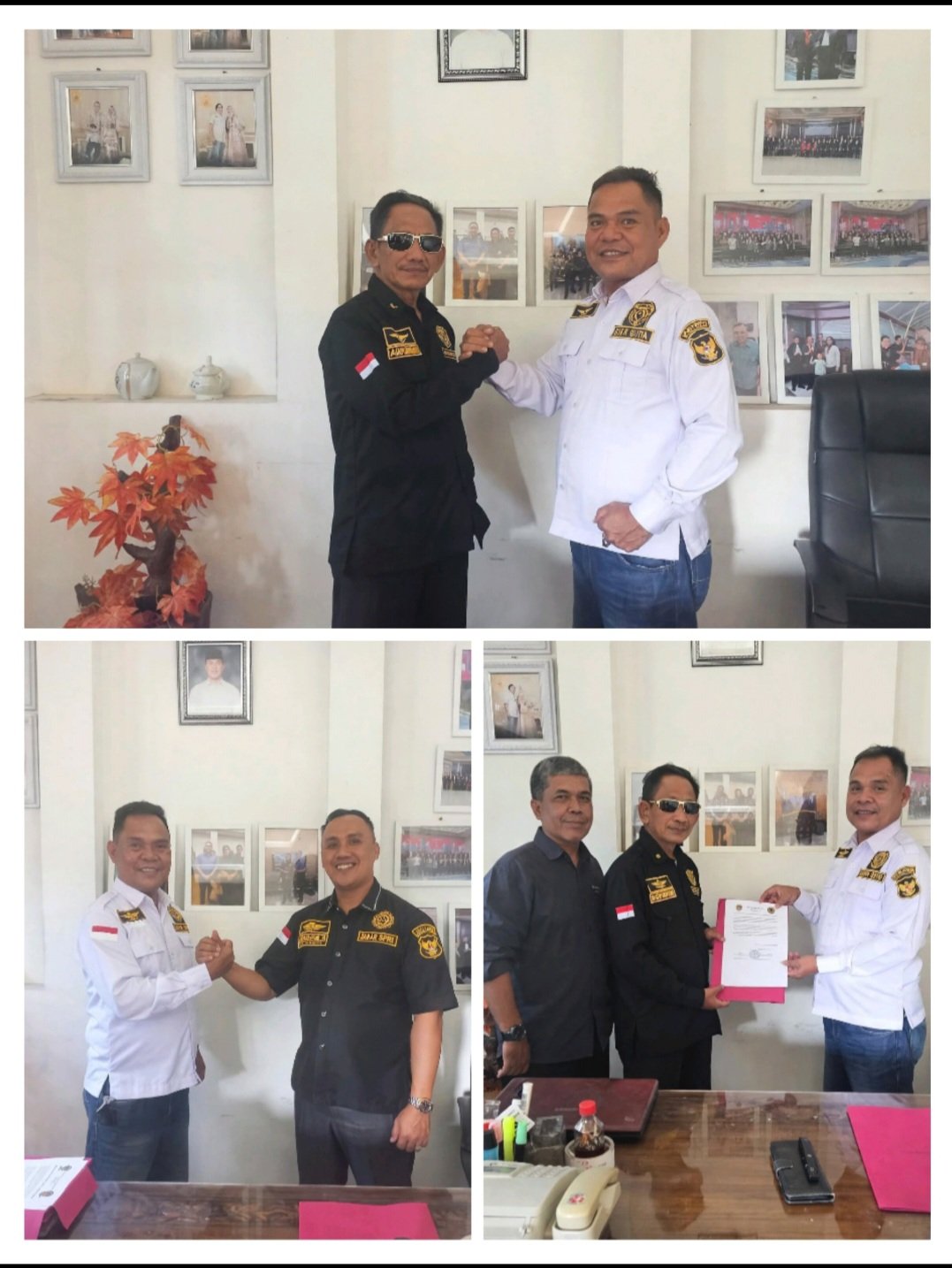 Ketua Umum DPP GPB Dendi Albar, S.H. Beri Selamat Kepada Ketua DPC Pesibar Dedi Hartono Atas Penyerahan SK oleh Ketua DPD Lampung Rozi Fernando
