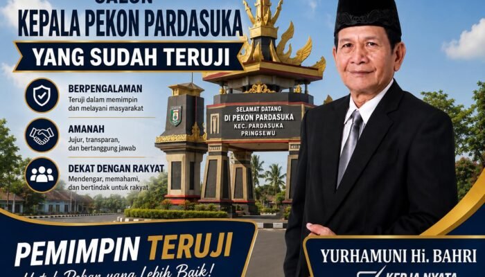 Yurhamuni Hi. Bahri, Mantan Kades Dua Periode, Siap Maju Kembali Pimpin Pekon Pardasuka Pringsewu, Lampung.