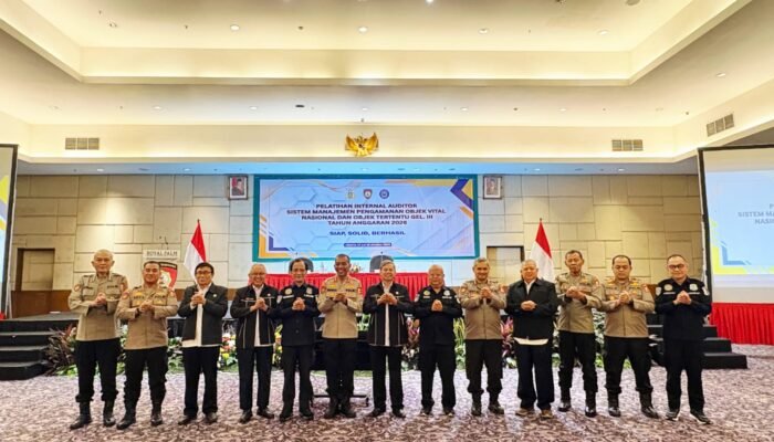 Ditpamobvit Korsabhara Baharkam Polri Gelar Pelatihan Internal Auditor Sistem Manajemen Pengamanan Obvitnas Gel. III TA. 2026