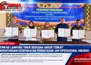 Pemerintah Kabupaten Lampung Timur bersama Forum Koordinasi Pimpinan Daerah (Forkopimda) menyepakati pembatasan waktu penyelenggaraan hiburan, termasuk organ tunggal, hingga pukul 17.00 WIB.
