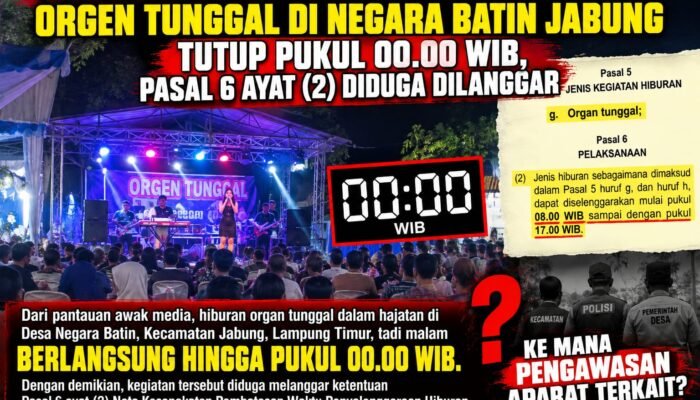 MoU Baru Diteken, Organ Tunggal di Negara Batin Jabung Diduga Langgar Batas Waktu: Berakhir Pukul 00.00 WIB, Pengawasan Dipertanyakan
